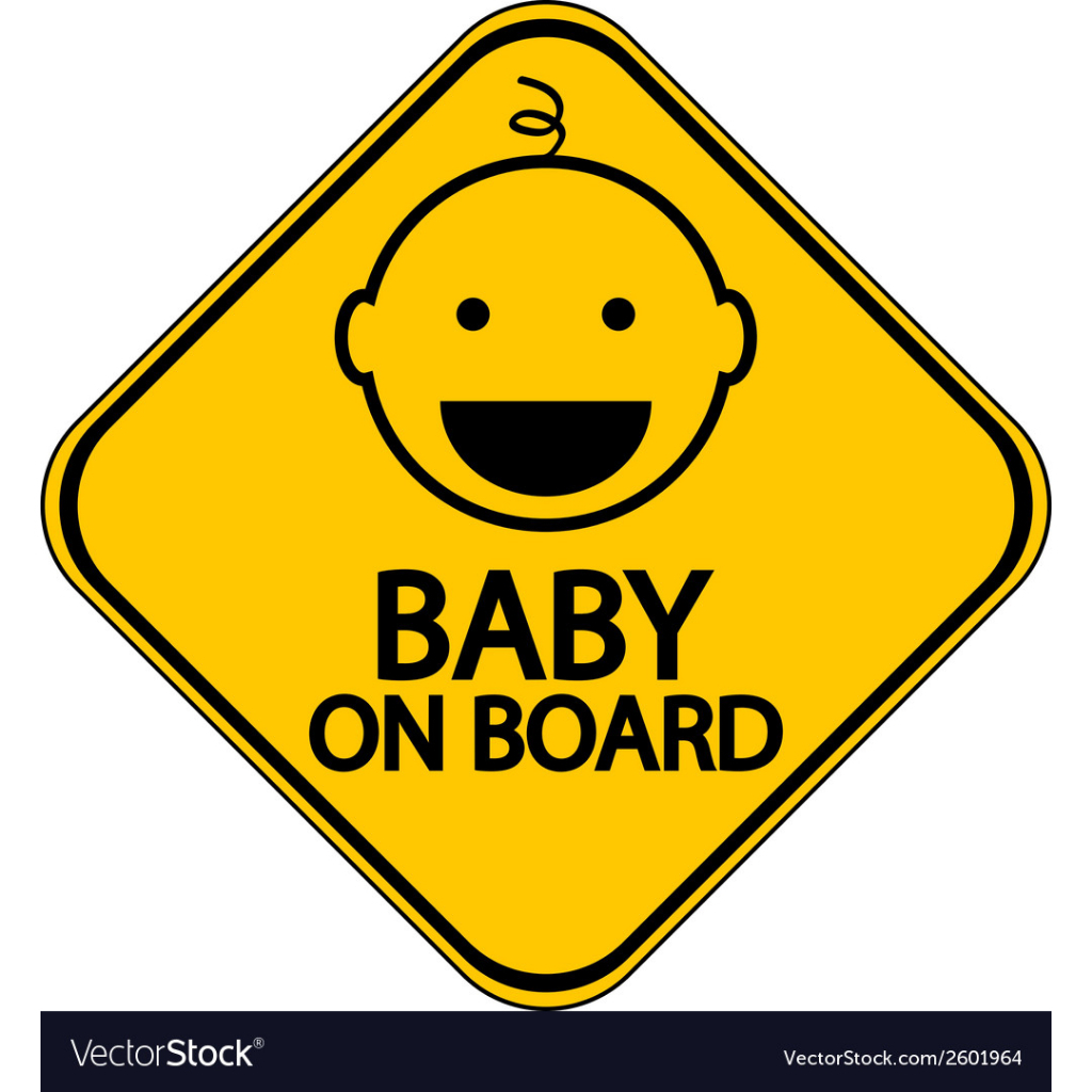Child/ Baby In Car High Quality UV DTF Sticker - Image 2