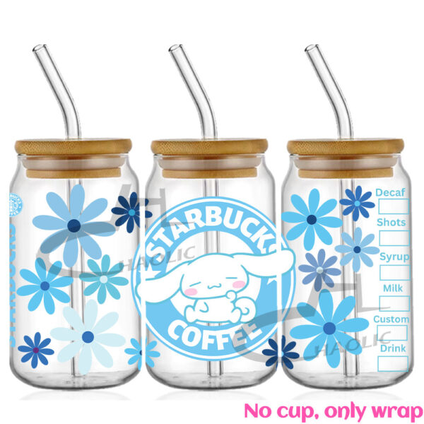 Sanrio UV DTF 16oz Cup Wrap Glass Plastic Can Wraps Selfadhesive Sticker Ready to Ship Without Cup - Image 8
