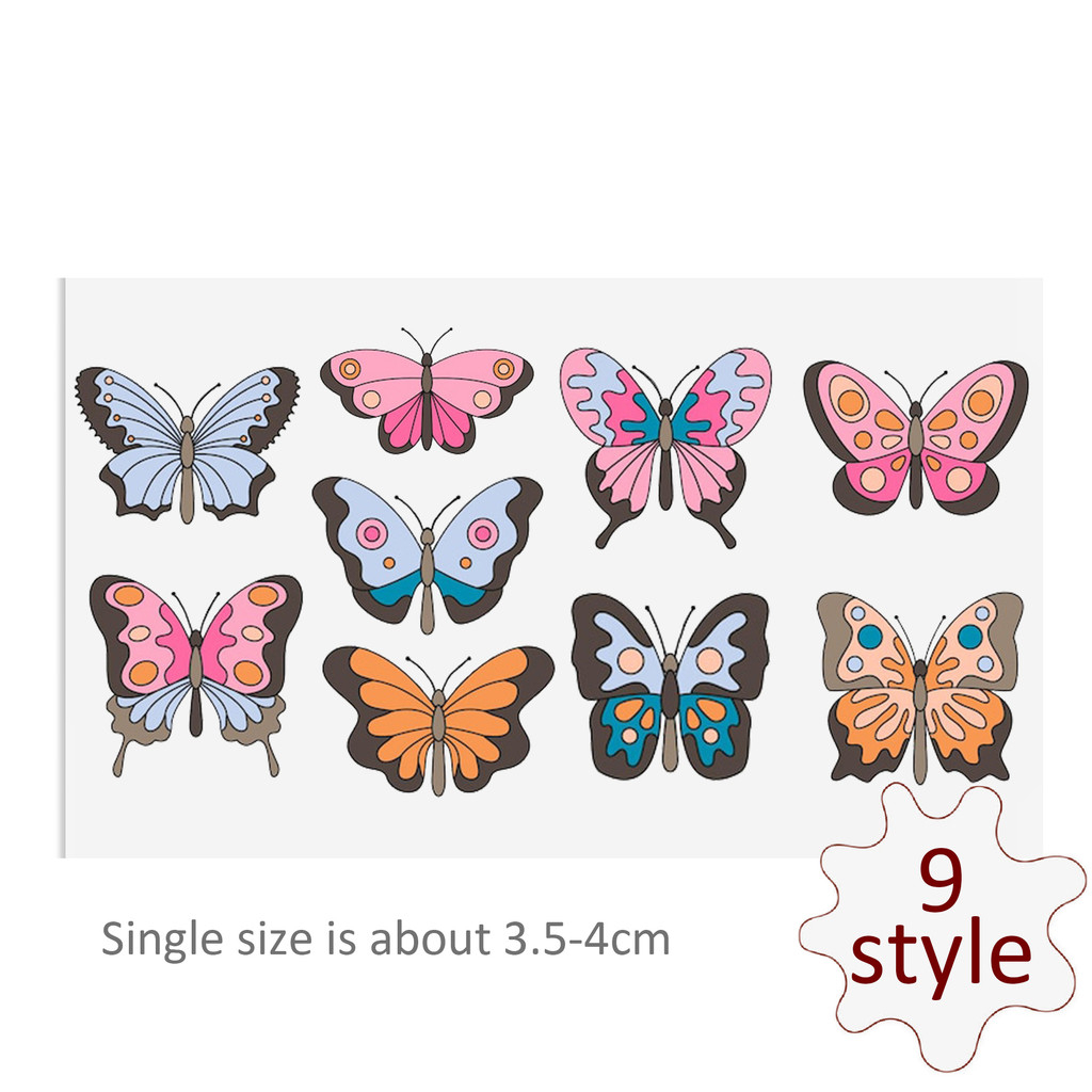 Butterfly DTF Sticker For Cups Cool Personalize UV Wrap Transfer Sticker Custom Labels DIY Logo - Image 2