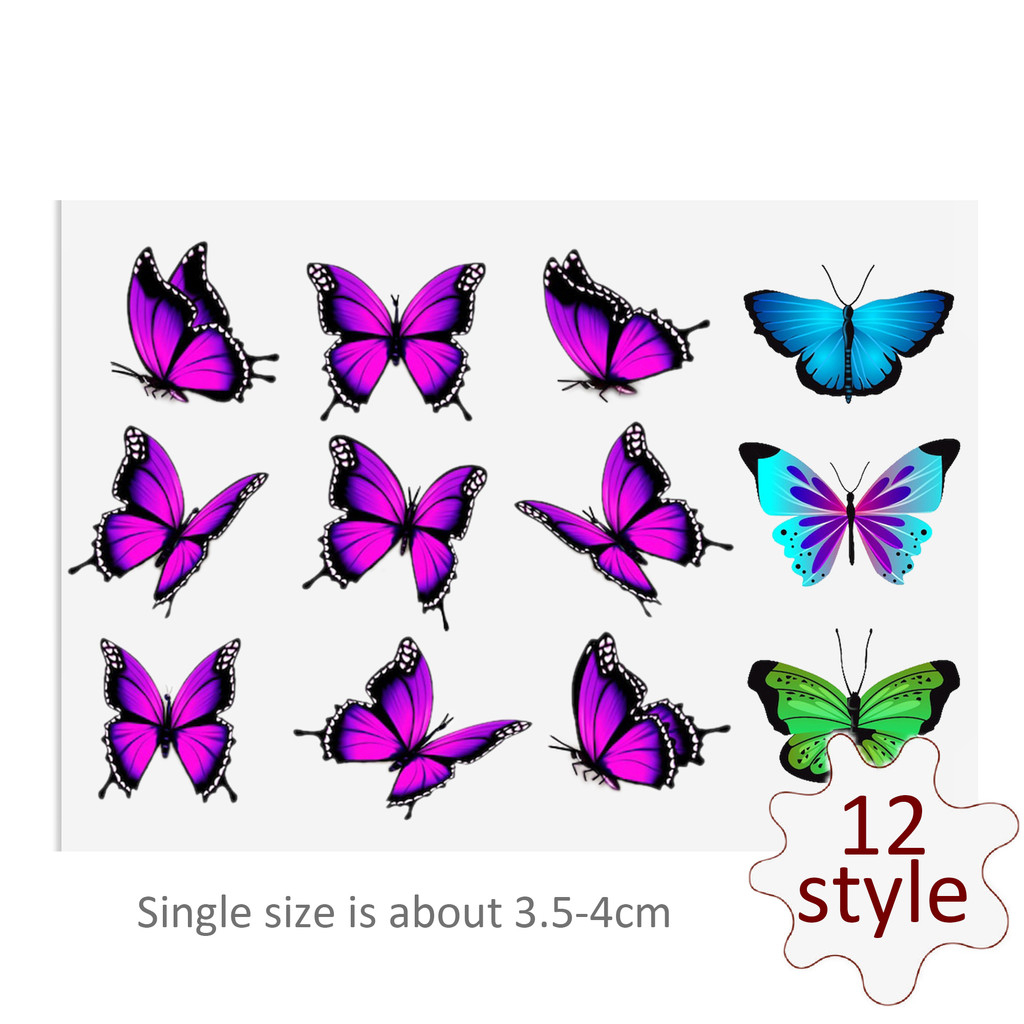 Butterfly DTF Sticker For Cups Cool Personalize UV Wrap Transfer Sticker Custom Labels DIY Logo - Image 6