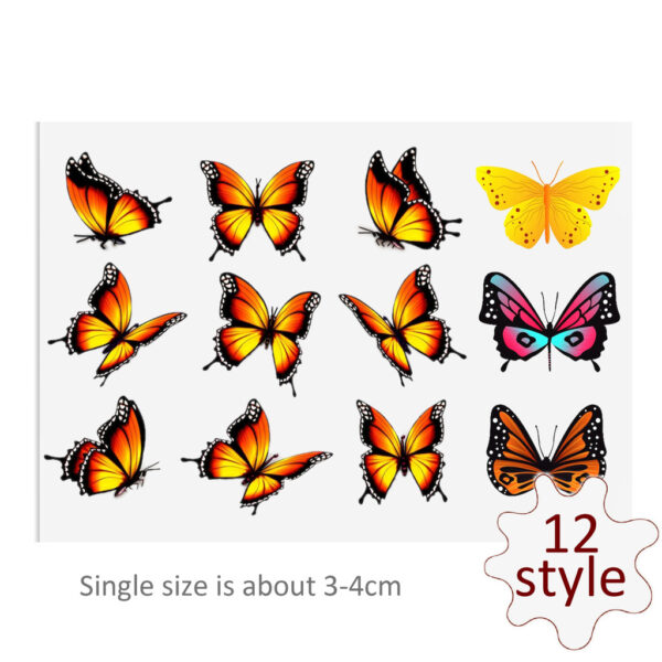 Butterfly DTF Sticker For Cups Cool Personalize UV Wrap Transfer Sticker Custom Labels DIY Logo - Image 7
