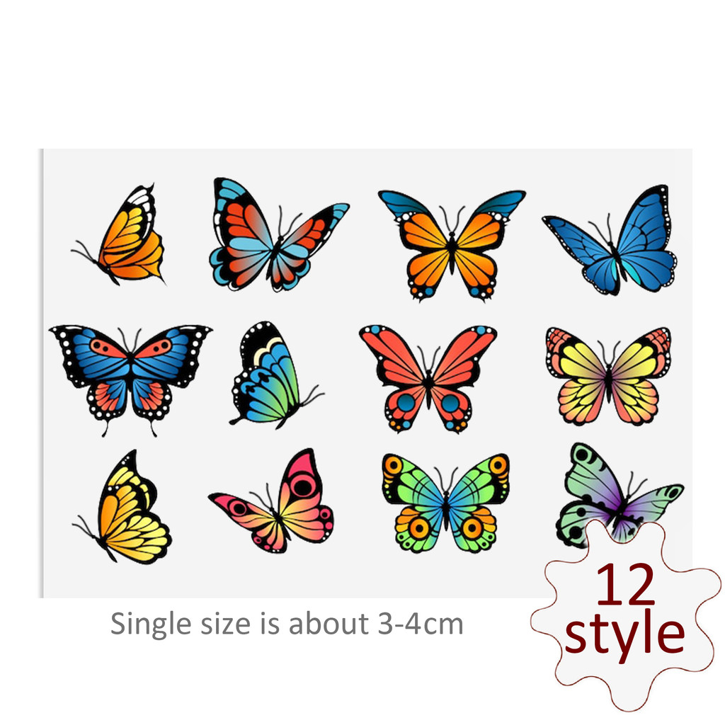 Butterfly DTF Sticker For Cups Cool Personalize UV Wrap Transfer Sticker Custom Labels DIY Logo - Image 8