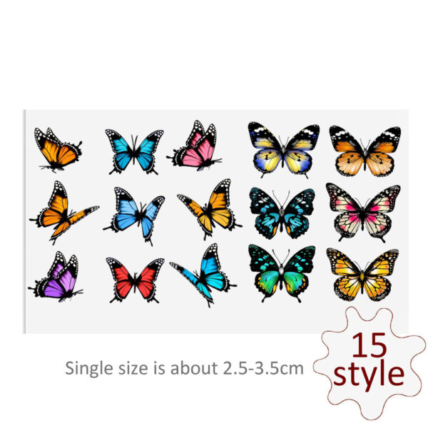 Butterfly DTF Sticker For Cups Cool Personalize UV Wrap Transfer Sticker Custom Labels DIY Logo - Image 9