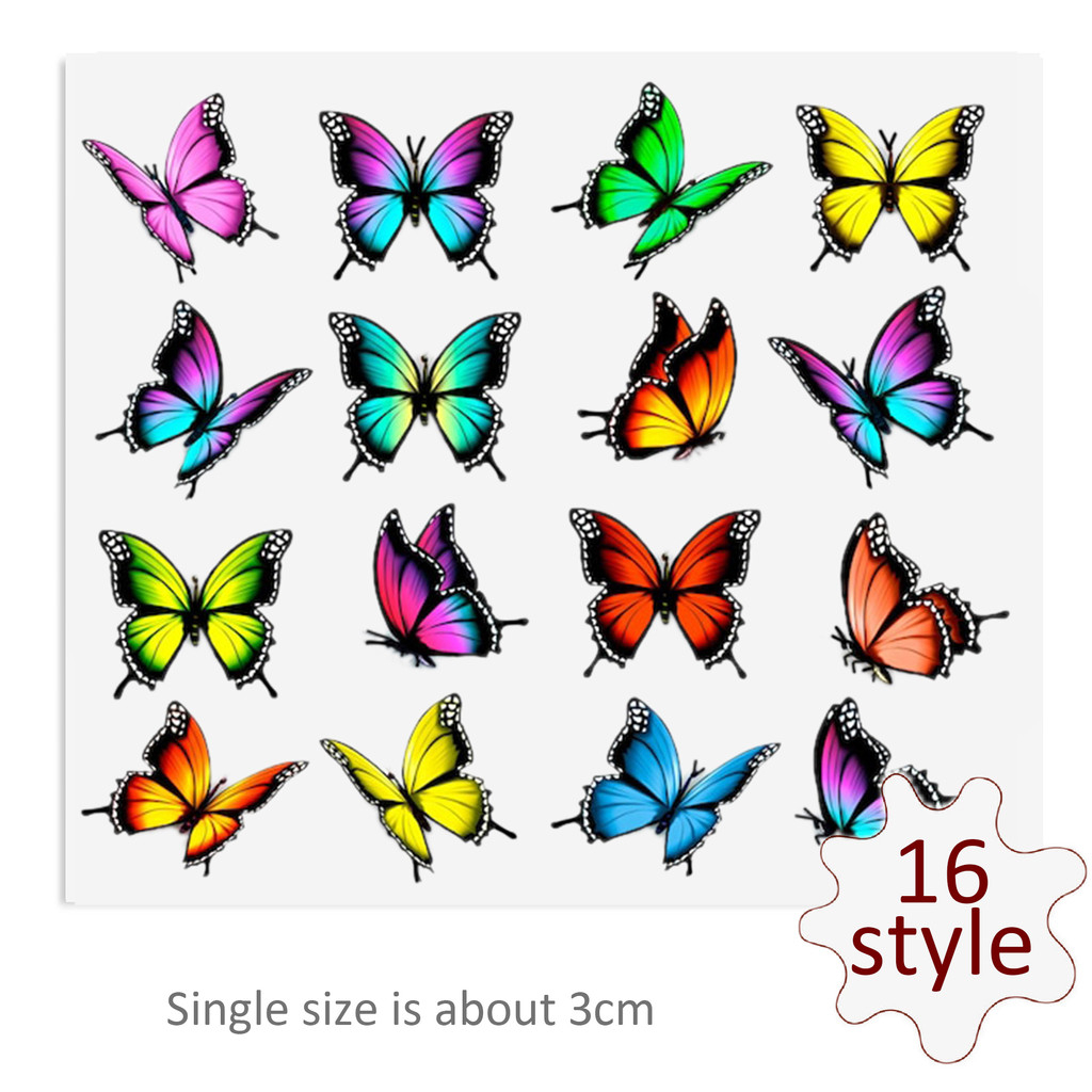 Butterfly DTF Sticker For Cups Cool Personalize UV Wrap Transfer Sticker Custom Labels DIY Logo - Image 10