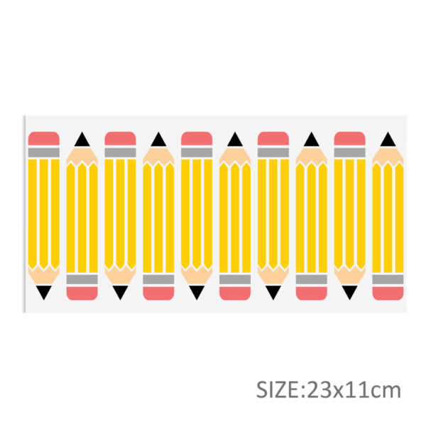 Back to School Apple UV DTF Sticker For 16oz Glass Cups Wrap Transfer Sticker Labels Logo - Image 4