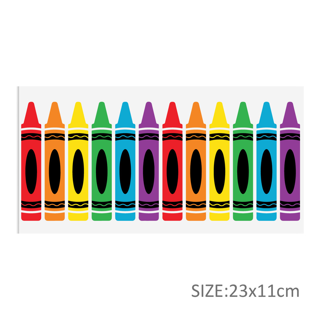 Back to School Apple UV DTF Sticker For 16oz Glass Cups Wrap Transfer Sticker Labels Logo - Image 5