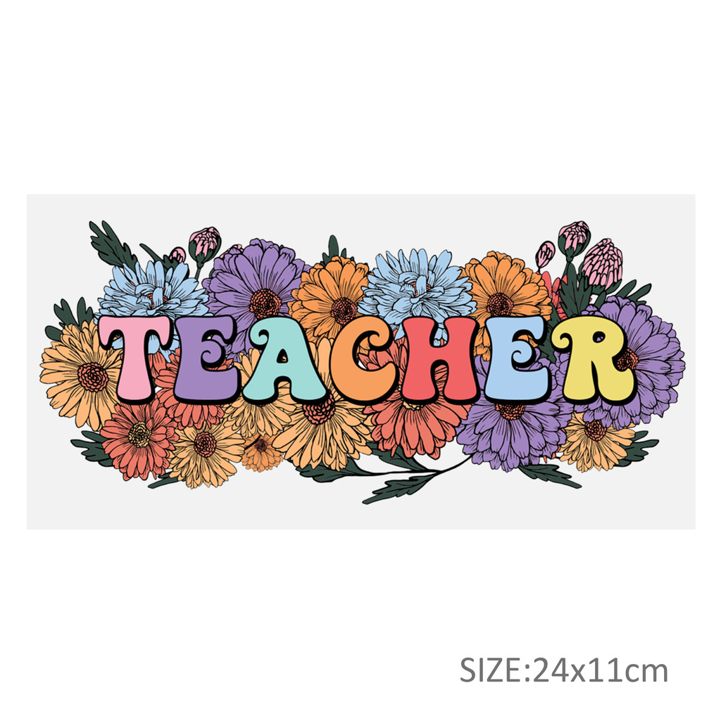 Back to School Apple UV DTF Sticker For 16oz Glass Cups Wrap Transfer Sticker Labels Logo - Image 20