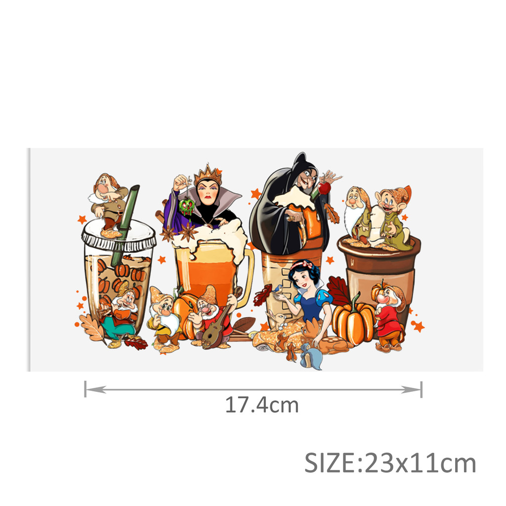 Disney 16oz DTF Sticker For Cups Cool UV Wrap Transfer Sticker Labels DIY Logo - Image 4