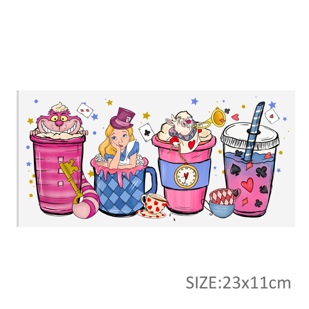 Disney 16oz DTF Sticker For Cups Cool UV Wrap Transfer Sticker Labels DIY Logo - Image 9