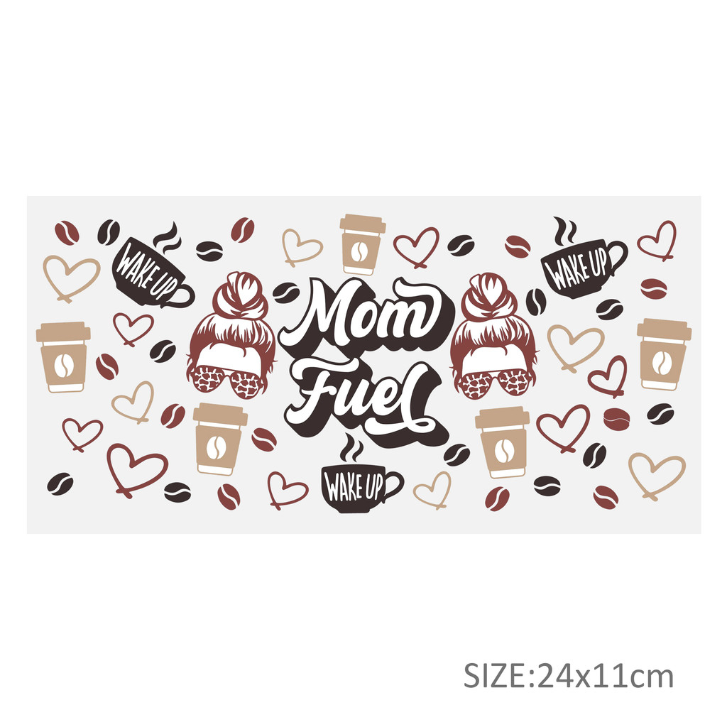 Candy Coffee UV DTF Sticker For 16oz Cups Wrap Transfer Sticker Labels DIY Logo - Image 16