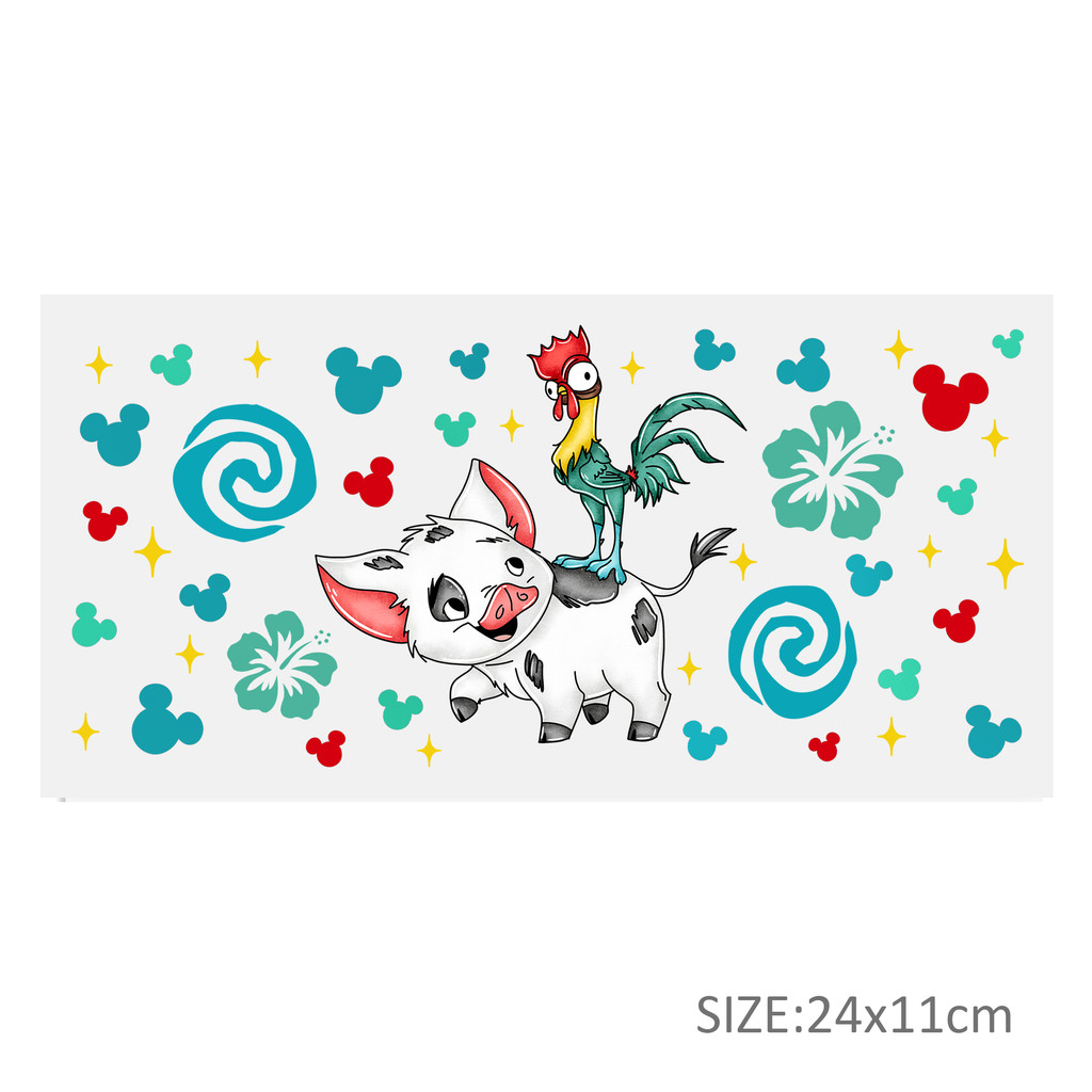 Disney 16oz DTF Sticker For Cups Cool UV Wrap Transfer Sticker Labels DIY Logo - Image 31