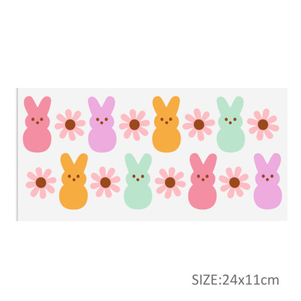 16OZ UV DTF Glass Cup Can Wrap Transfers Stickers Animals And Plants For Glass Mug Logo Labels - Image 9