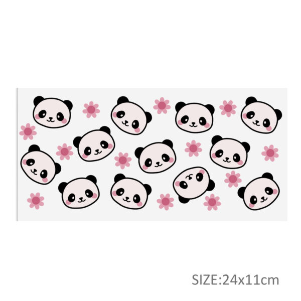 16OZ UV DTF Glass Cup Can Wrap Transfers Stickers Animals And Plants For Glass Mug Logo Labels - Image 10