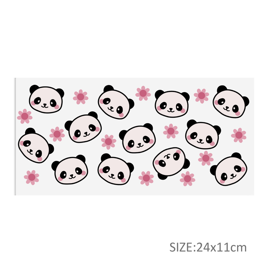 16OZ UV DTF Glass Cup Can Wrap Transfers Stickers Animals And Plants For Glass Mug Logo Labels - Image 10