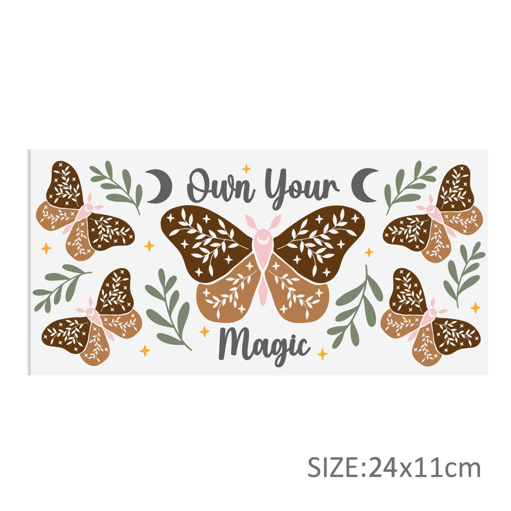 Butterfly UV DTF Sticker For 16oz Cups Wrap Transfer Sticker Labels DIY Logo - Image 3