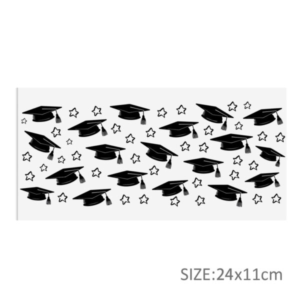 Back to School Apple UV DTF Sticker For 16oz Glass Cups Wrap Transfer Sticker Labels Logo - Image 31