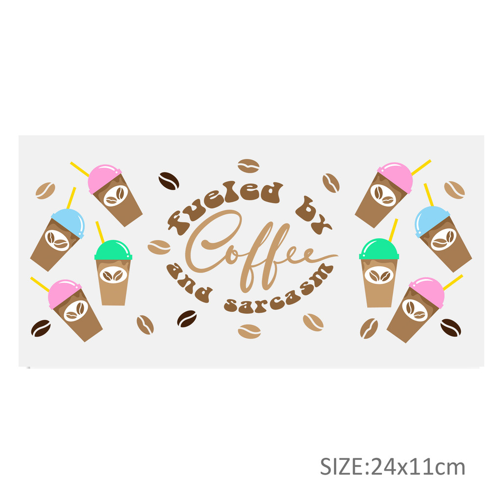 Geometric Patterns UV DTF Sticker For 16oz Cups Wrap Transfer Sticker Labels DIY Logo - Image 8