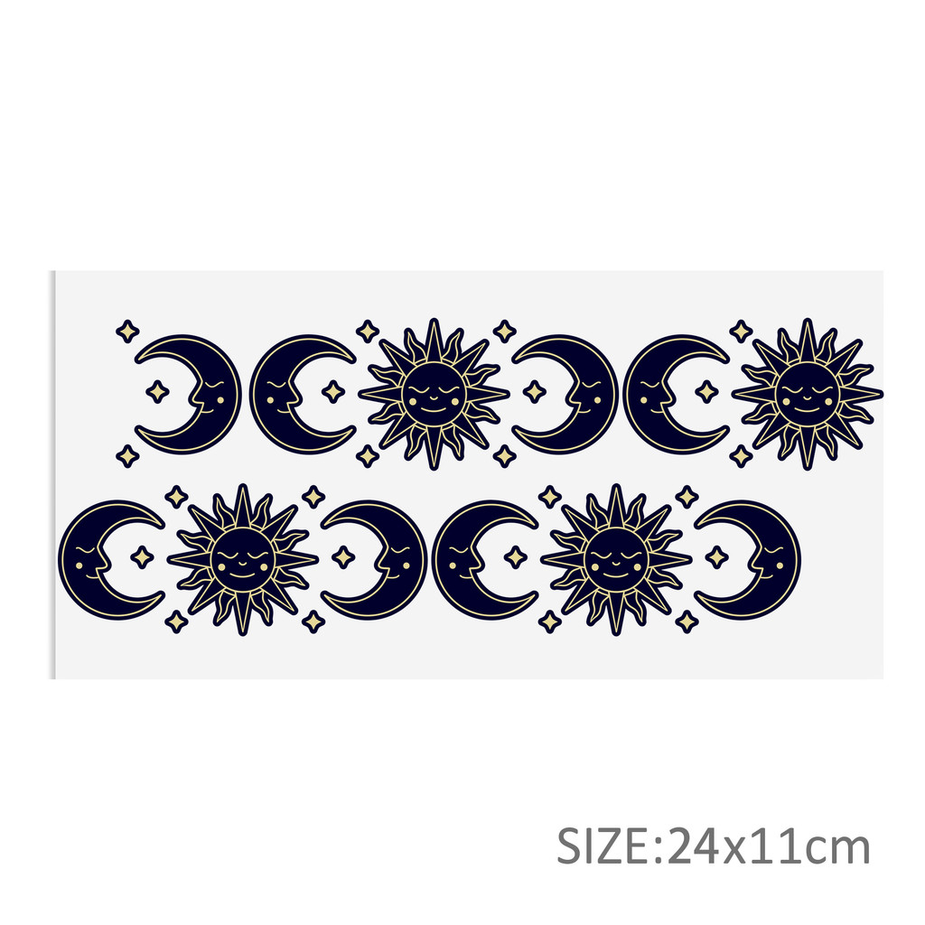 Black White Series 16oz DTF Sticker Cups Cool UV Wrap Transfer Sticker Label DIY Logo - Image 5