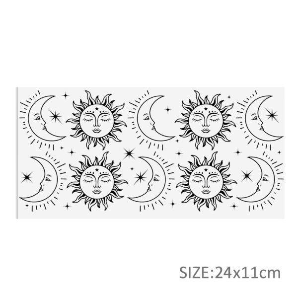 Black White Series 16oz DTF Sticker Cups Cool UV Wrap Transfer Sticker Label DIY Logo - Image 6