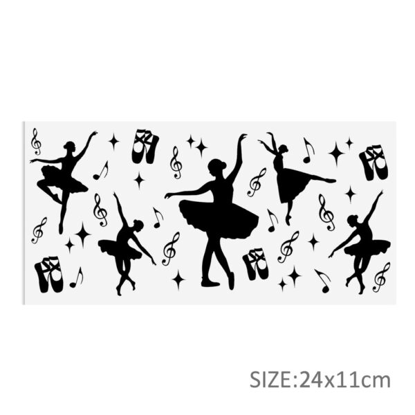 Black White Series 16oz DTF Sticker Cups Cool UV Wrap Transfer Sticker Label DIY Logo - Image 13
