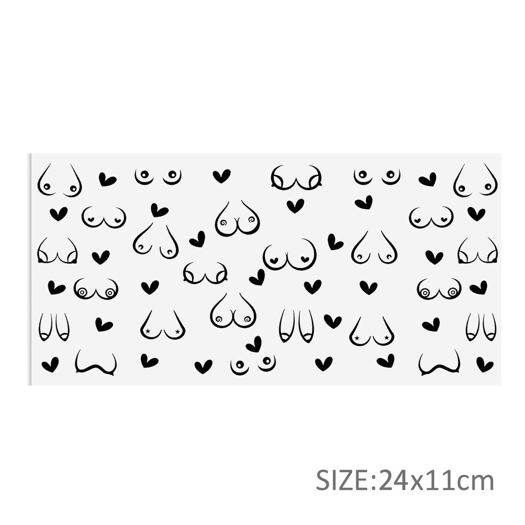 Black White Series 16oz DTF Sticker Cups Cool UV Wrap Transfer Sticker Label DIY Logo - Image 16