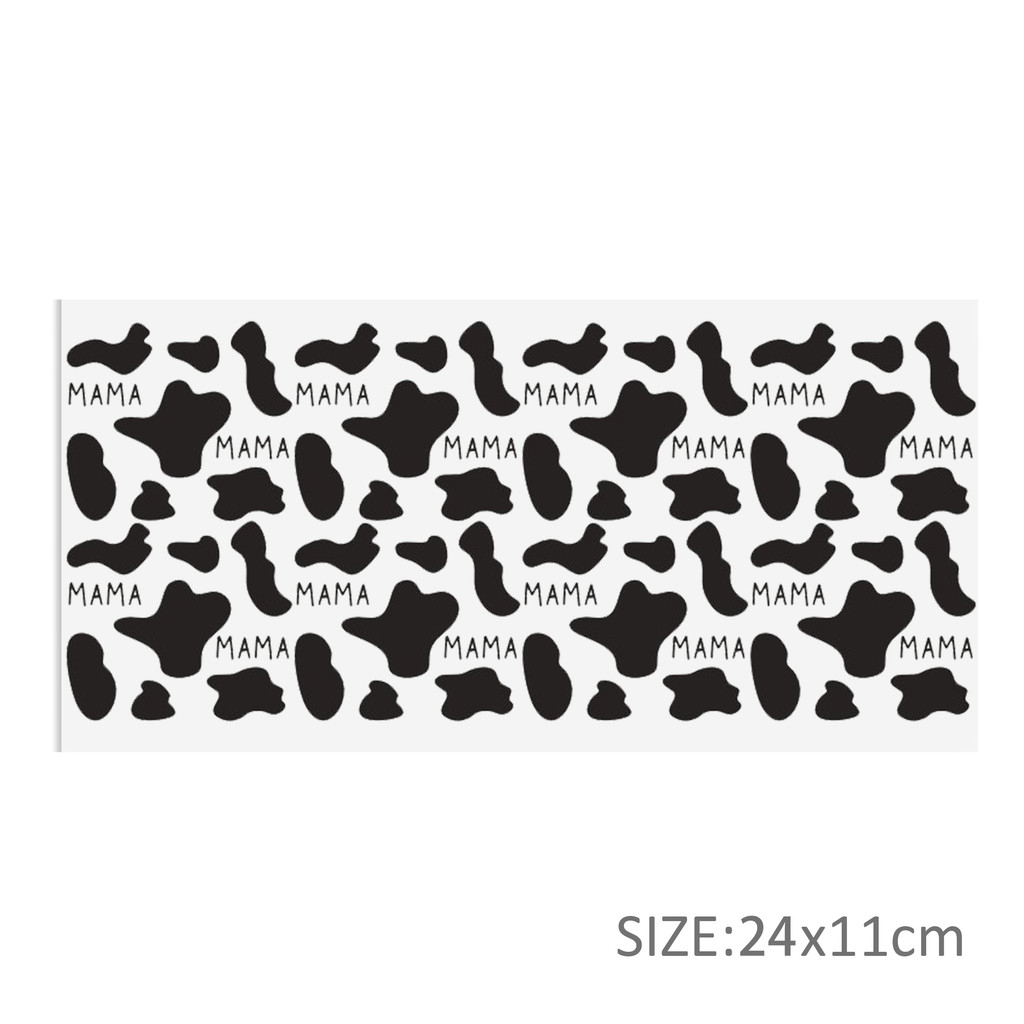 Black White Series 16oz DTF Sticker Cups Cool UV Wrap Transfer Sticker Label DIY Logo - Image 18