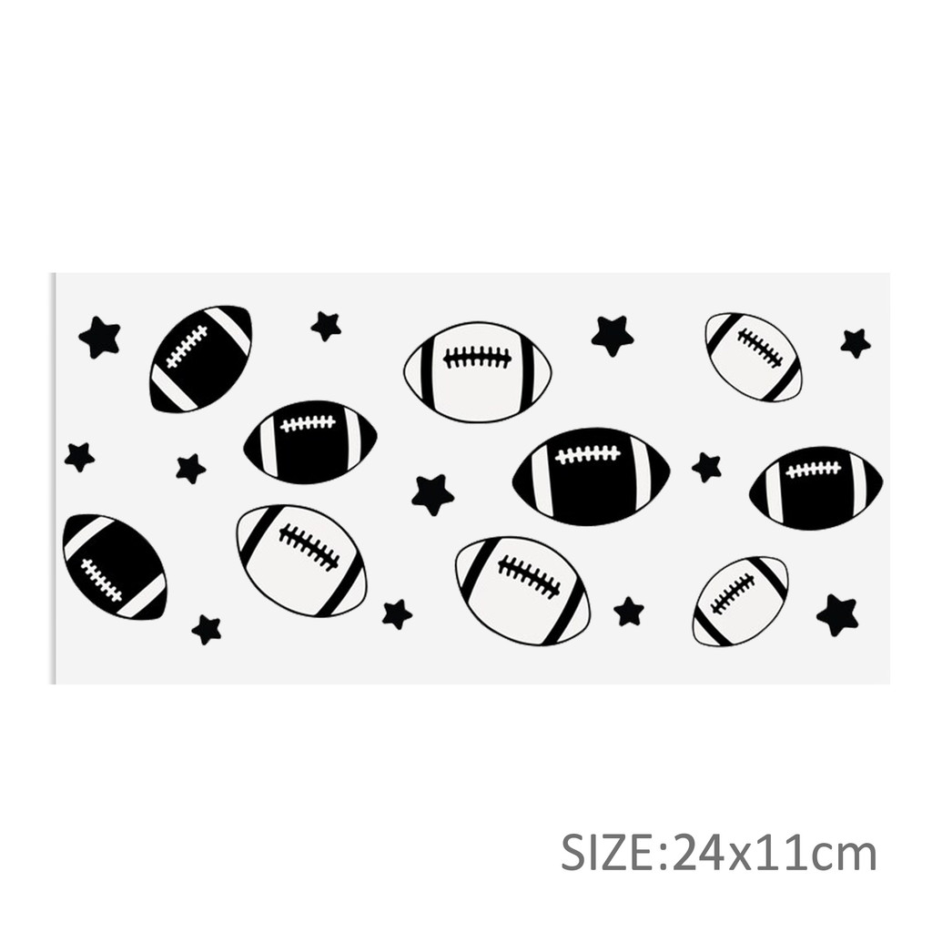 Black White Series 16oz DTF Sticker Cups Cool UV Wrap Transfer Sticker Label DIY Logo - Image 19