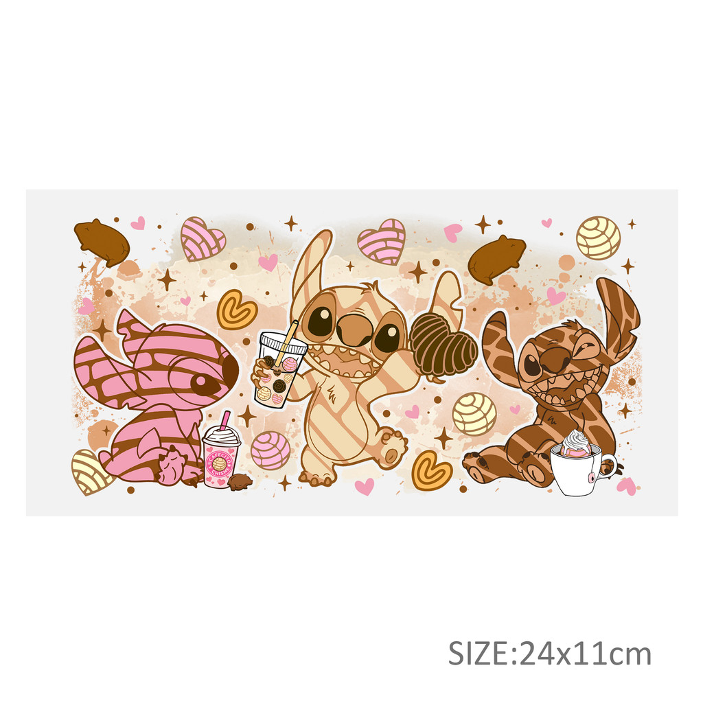 Disney Stitch 16oz DTF Sticker Cups Cool UV Wrap Transfer Sticker Labels DIY Logo - Image 7