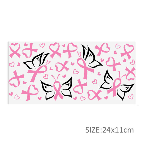 Black White Series 16oz DTF Sticker Cups Cool UV Wrap Transfer Sticker Label DIY Logo - Image 23
