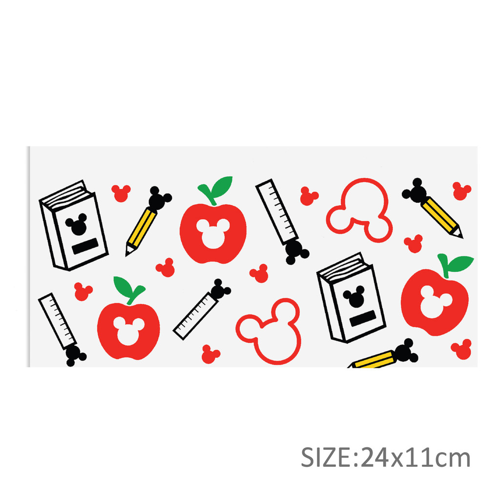 Disney Mickey 16oz DTF Sticker Cup Cool UV Wrap Transfer Sticker Label DIY Logo - Image 14