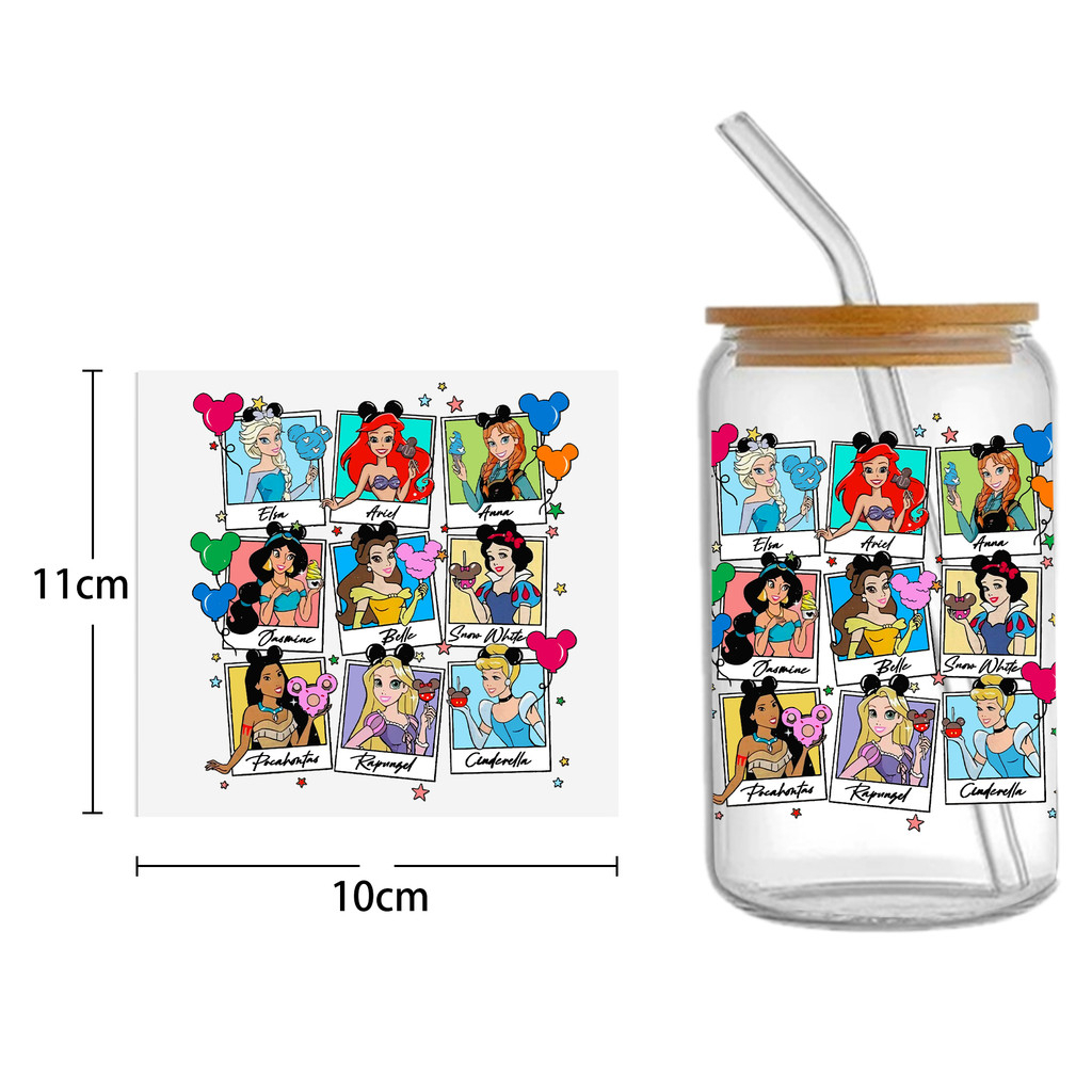 Disney Princess Villains DTF Sticker Cups Cool UV Wrap Transfer Sticker Labels - Image 3