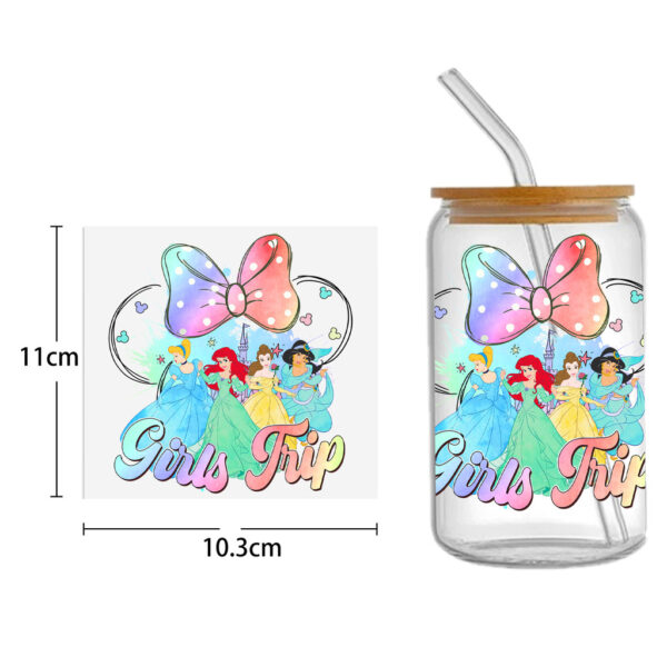 Disney Princess Villains DTF Sticker Cups Cool UV Wrap Transfer Sticker Labels - Image 4