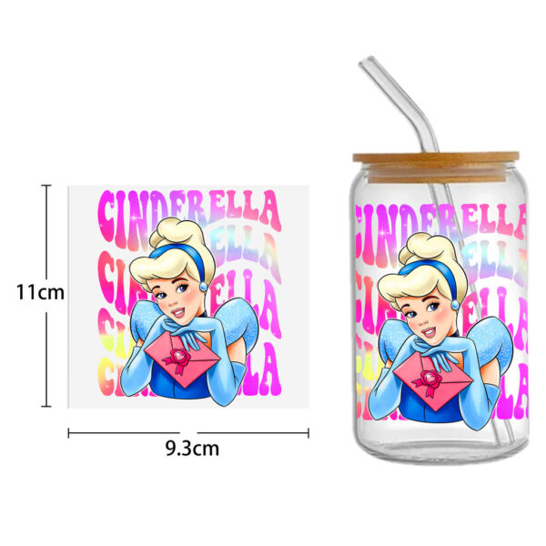Disney Princess Villains DTF Sticker Cups Cool UV Wrap Transfer Sticker Labels - Image 9