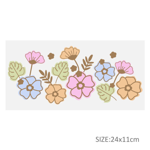 Butterfly Flower 16OZ UV DTF Glass Cup Can Wrap Transfers Stickers Drinks For Labels - Image 5