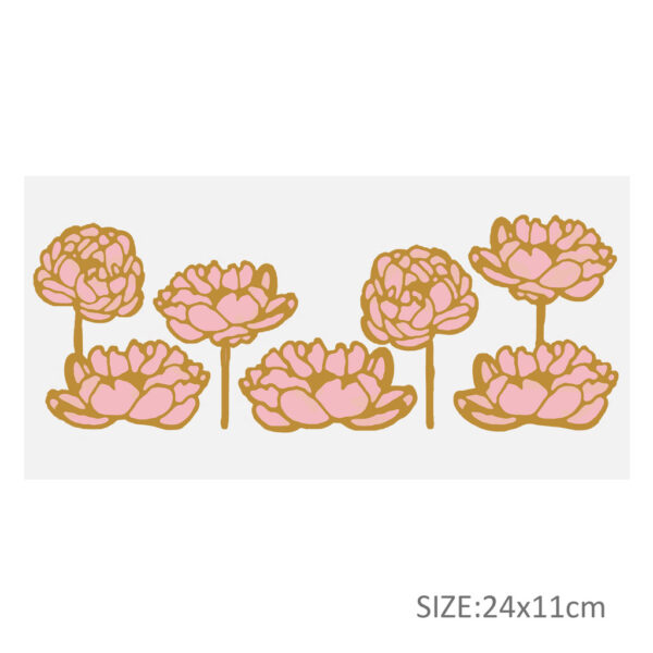 Butterfly Flower 16OZ UV DTF Glass Cup Can Wrap Transfers Stickers Drinks For Labels - Image 7