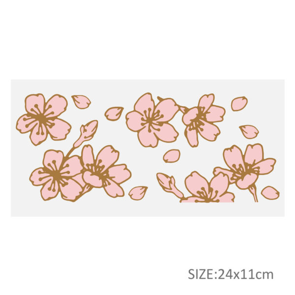Butterfly Flower 16OZ UV DTF Glass Cup Can Wrap Transfers Stickers Drinks For Labels - Image 10