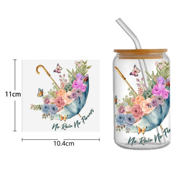 Butterfly 16oz DTF Sticker For Cups Cool Personalize UV Wrap Transfer Sticker Labels DIY Logo - Image 13