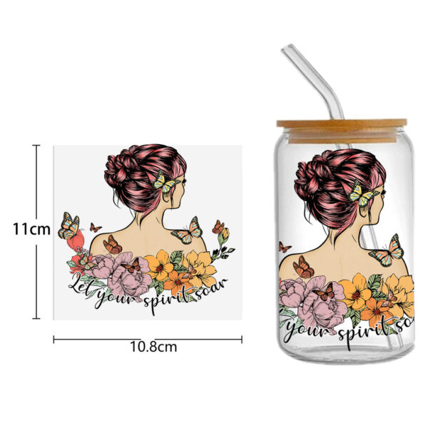Butterfly 16oz DTF Sticker For Cups Cool Personalize UV Wrap Transfer Sticker Labels DIY Logo - Image 15