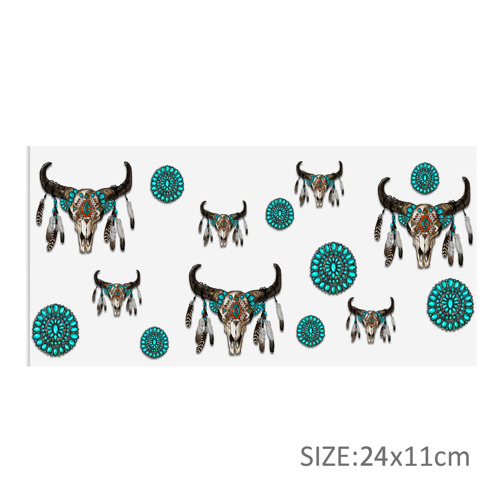 Geometric Patterns UV DTF Sticker For 16oz Cups Wrap Transfer Sticker Labels DIY Logo - Image 15