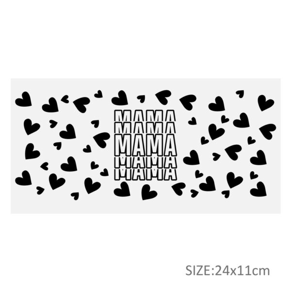Geometric Patterns UV DTF Sticker For 16oz Cups Wrap Transfer Sticker Labels DIY Logo - Image 16