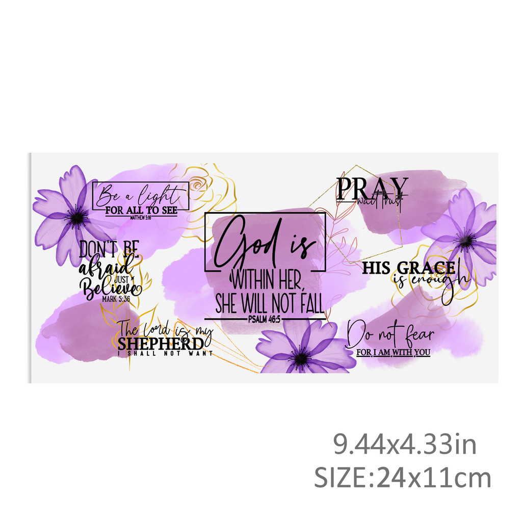 Affirmation Self Love Mental Health Positive UV DTF Sticker For 16oz Cups Wrap Transfer Sticker - Image 8