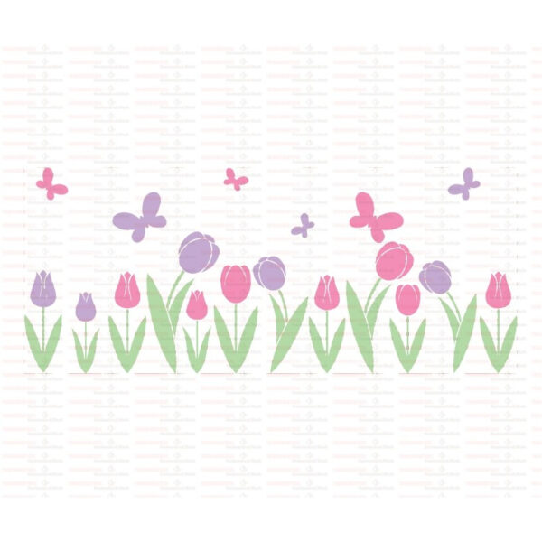Tulips UV DTF Transfer Sticker Flower Themed For The 16oz Libbey Glasses Wraps Cup DIY Waterproof - Image 8