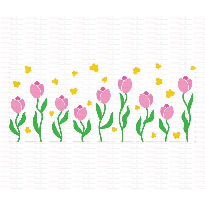 Tulips UV DTF Transfer Sticker Flower Themed For The 16oz Libbey Glasses Wraps Cup DIY Waterproof - Image 11