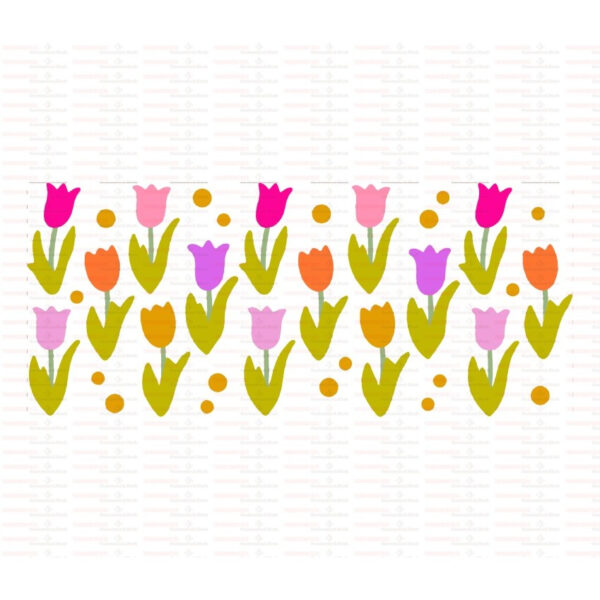 Tulips UV DTF Transfer Sticker Flower Themed For The 16oz Libbey Glasses Wraps Cup DIY Waterproof - Image 12