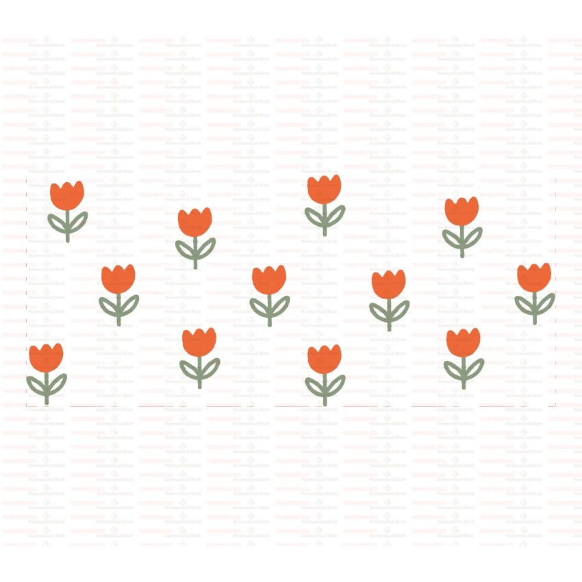 Tulips UV DTF Transfer Sticker Flower Themed For The 16oz Libbey Glasses Wraps Cup DIY Waterproof - Image 13