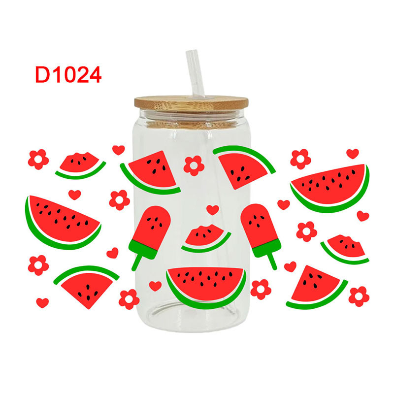 UV DTF Transfer Sticker Fruit Theme For The 16oz Libbey Glasses Wraps Cup Can DIY Easy To Use - Image 2