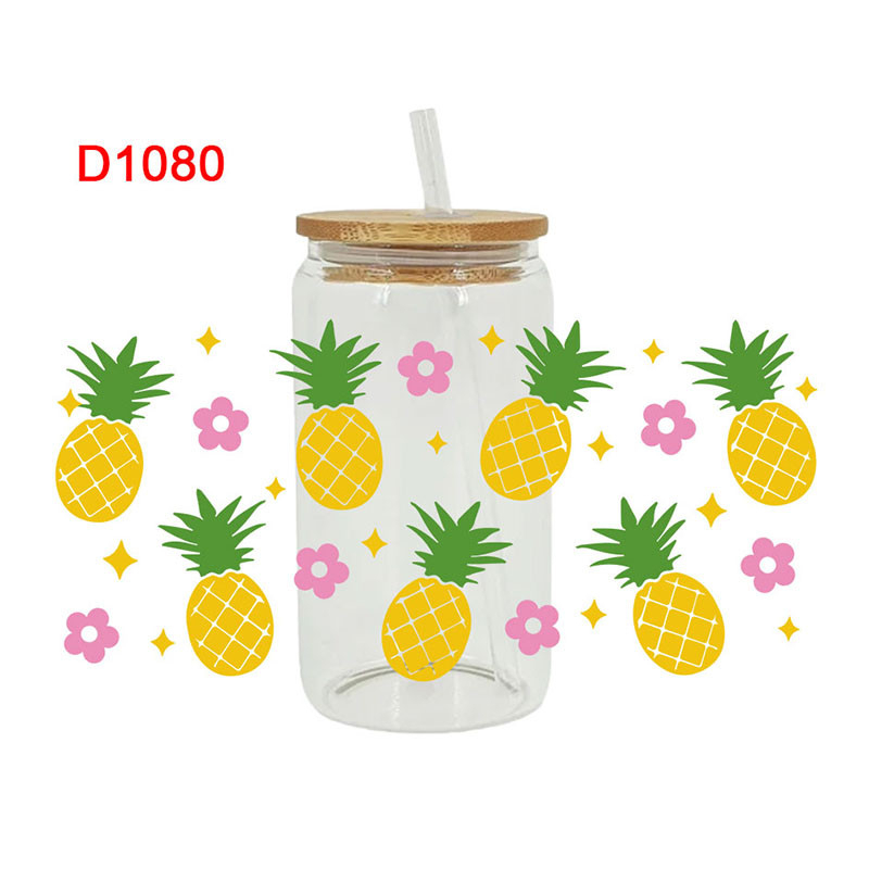 UV DTF Transfer Sticker Fruit Theme For The 16oz Libbey Glasses Wraps Cup Can DIY Easy To Use - Image 5