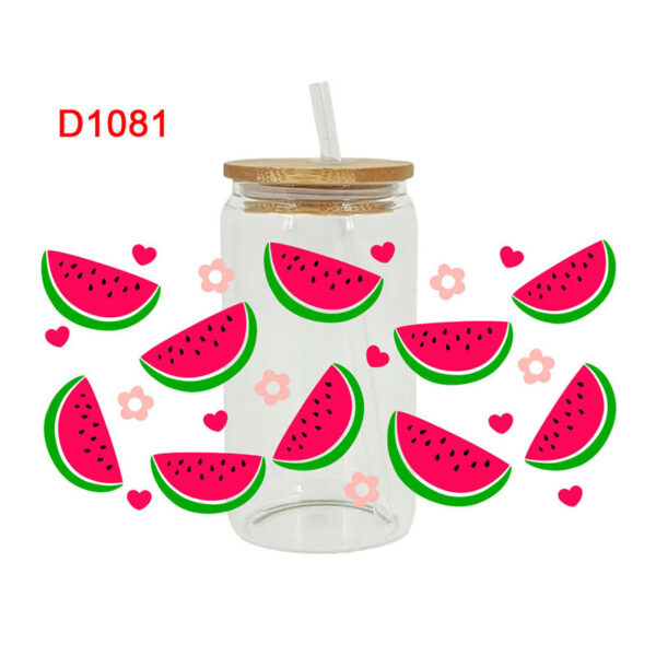 UV DTF Transfer Sticker Fruit Theme For The 16oz Libbey Glasses Wraps Cup Can DIY Easy To Use - Image 6