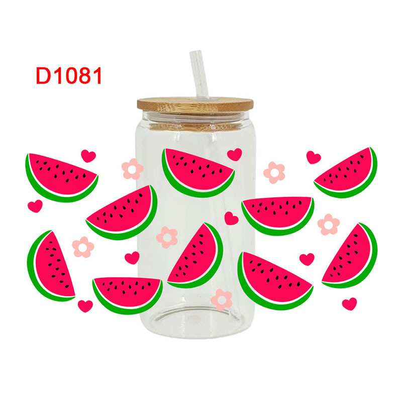 UV DTF Transfer Sticker Fruit Theme For The 16oz Libbey Glasses Wraps Cup Can DIY Easy To Use - Image 6
