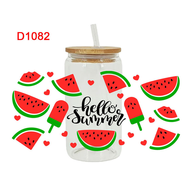 UV DTF Transfer Sticker Fruit Theme For The 16oz Libbey Glasses Wraps Cup Can DIY Easy To Use - Image 7